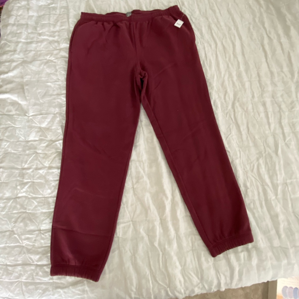 GAP Red Sweatpants with Elastic Cuffs